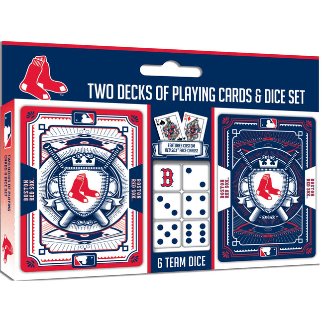 Boston Red Sox - 2-Pack Playing Cards & Dice Set by MasterPieces Puzzle Company INC