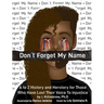 Don't Forget My Name