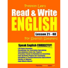 Preston Lee's Read & Write English Lesson 21 - 40 For Spanish Speakers