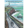 St. Brendan's Lighthouse and The Falcon's Nest