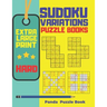 Extra Large Print Sudoku Variations Puzzle Books Hard: Sudoku X, Sudoku Hyper, Sudoku Twins, Sudoku Triathlon A, Sudoku Triathlon B, Sudoku Marathon,