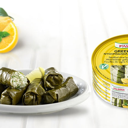 Palirria Authentic Hand-Rolled Stuffed Grape Leaves  10 oz - A Delicious and Healthy Option Since 1957 by Alpha Omega Imports