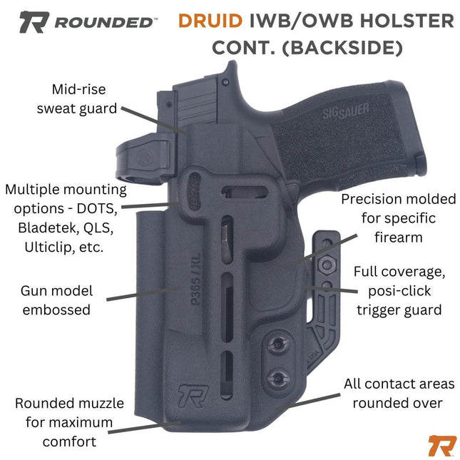 DRUID IWB/OWB KYDEX Holster by Rounded Gear