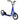 Height Adjustable Kid Kick Scooter with 12 Inch Air Filled Wheel-Navy