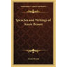 Speeches and Writings of Annie Besant