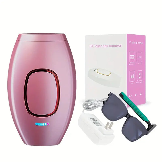 IPL Hair Removal Device, 500,000 Flashes, 5 Levels, Painless Permanent Epilation, Photon Technology