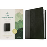 NLT Life Application Study Bible, Third Edition, Large Print (Leatherlike, Black/Onyx)