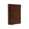 Nrsv, Catholic Bible, Standard Personal Size, Leathersoft, Brown, Comfort Print: Holy Bible