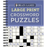 Brain Games - Large Print Crossword Puzzles (Purple)