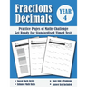 Fractions and Decimals Year 4 Maths Challenge: Practice Pages Of Timed Tests (With Answers) - KS2 Maths Workbook - Ages 8-9 - Grade 3