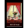 JOURNAL "English Tea": Alternate lined and blank pages to write or sketch - Pretty original cover - cozy English Tea