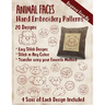 Animal Faces Hand Embroidery Patterns