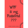 WTF Is My Password: Internet Password Logbook- Red