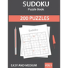 Sudoku Puzzle Book: 200 Easy to Medium Sudoku Puzzles with Solutions - Vol. 1