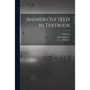 Answers to Tests in Textbook