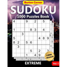 Sudoku 1000 Puzzles Book: Extreme Difficult 9x9 Sudoku Puzzles Brain Games Book for Expert Adults with Solution Vol.1