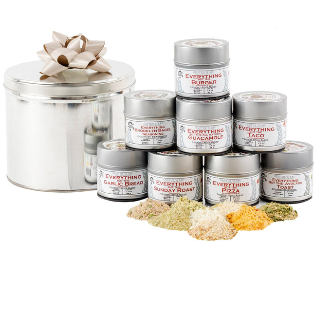 Everything But The...Everything Gift Set | 8 Gourmet Seasonings In A Handsome Gift Tin by Gustus Vitae