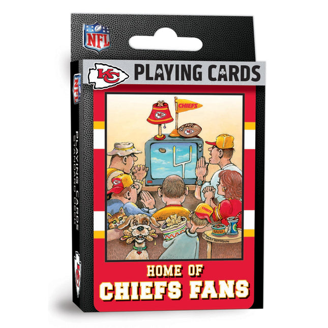 Kansas City Chiefs Fan Deck Playing Cards - 54 Card Deck by MasterPieces Puzzle Company INC
