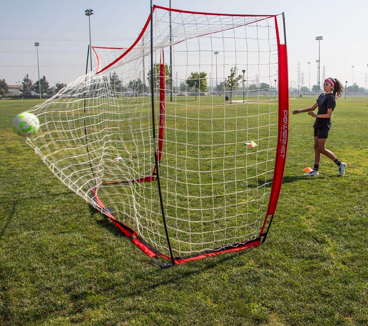 PowerNet Futsal Goal 3m x 2m Portable Instant Net & Zipper Carrying Bag - Regulation Goal Size by Jupiter Gear