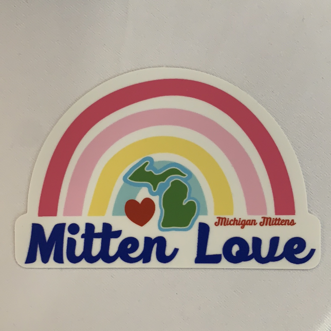 Michigan Mittens - Mitten Love DECAL by Quirky Crate