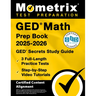GED Math Prep Book 2025-2026 - GED Secrets Study Guide, 3 Full-Length Practice Tests, Step-By-Step Video Tutorials: [Certified Content Alignment]