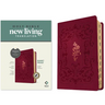 NLT Giant Print Bible, Filament Enabled (Leatherlike, Cranberry Flourish, Indexed, Red Letter)