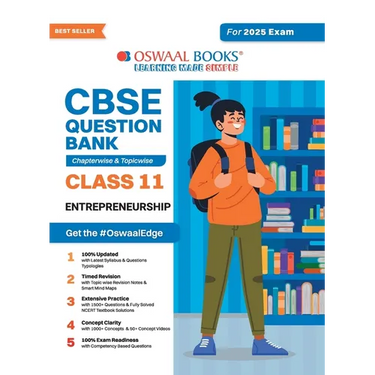 Oswaal CBSE Question Bank Class 11 Entrepreneurship, Chapterwise and Topicwise Solved Papers For 2025 Exams