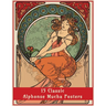 15 Classic Alphonse Mucha Posters: An Art Nouveau Coloring Book