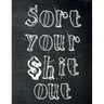 Sort Your $hit Out: Monthly Budget Planner (Undated - Start Any Time) Paycheck Bill Tracker (Budget Planning)