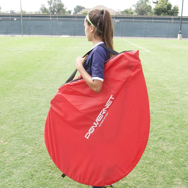 PowerNet 4x3 ft Round Portable Pop Up Soccer Goal (2 Goals + 1 Bag) by Jupiter Gear