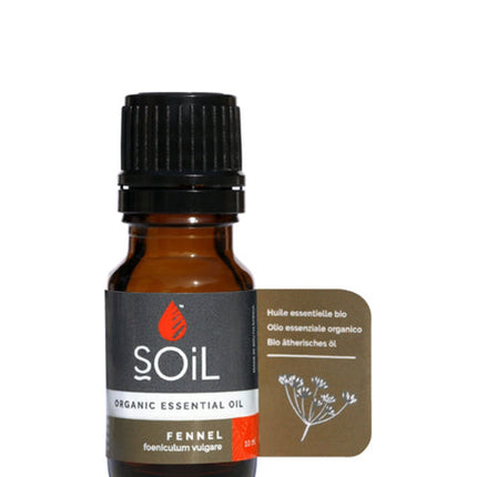 Organic Fennel Essential Oil (Foeniculum Vulgarus) 10ml by SOiL Organic Aromatherapy and Skincare