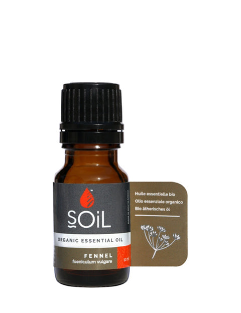 Organic Fennel Essential Oil (Foeniculum Vulgarus) 10ml by SOiL Organic Aromatherapy and Skincare