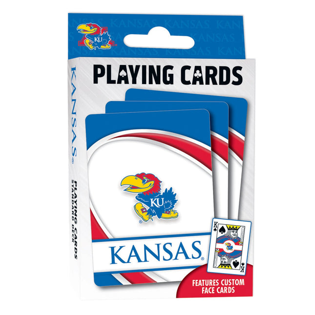 Kansas Jayhawks Playing Cards - 54 Card Deck by MasterPieces Puzzle Company INC