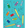Perky Pencils Sketchbook: Jumbo Drawing Pad For Sketching, Doodling And Coloring