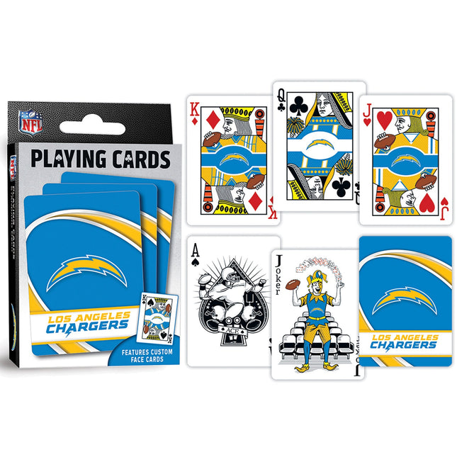 Los Angeles Chargers Playing Cards - 54 Card Deck by MasterPieces Puzzle Company INC