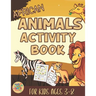 African animals activity book for kids 3-8: African Animals themed gift for kids ages 3 and up