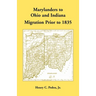 Marylanders to Ohio and Indiana, Migration Prior to 1835
