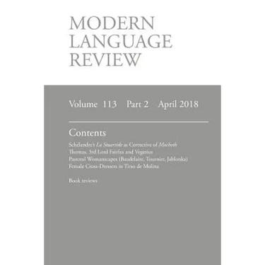 Modern Language Review (113: 2) April 2018