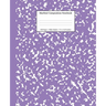Marbled Composition Notebook: Lavender Marble Wide Ruled Paper Subject Book