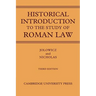 A Historical Introduction to the Study of Roman Law
