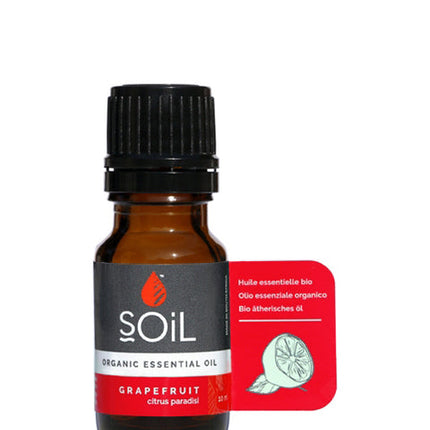 Organic Grapefruit Essential Oil (Citrus Paradisi) 10ml by SOiL Organic Aromatherapy and Skincare