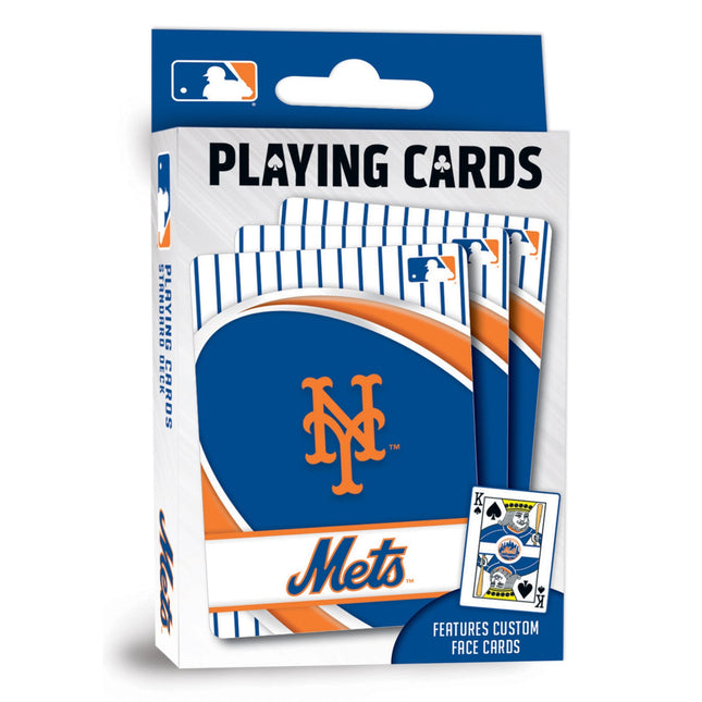 New York Mets Playing Cards - 54 Card Deck by MasterPieces Puzzle Company INC