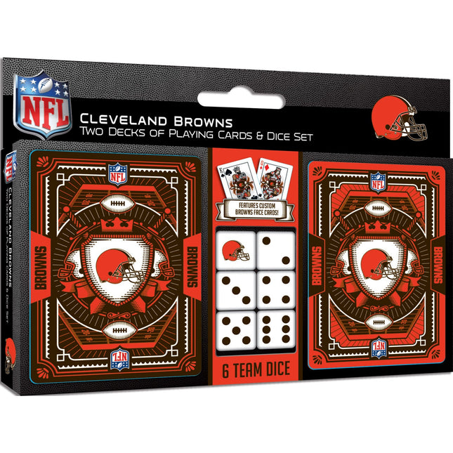 Cleveland Browns - 2-Pack Playing Cards & Dice Set by MasterPieces Puzzle Company INC