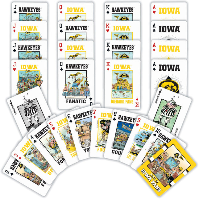 Iowa Hawkeyes Fan Deck Playing Cards - 54 Card Deck by MasterPieces Puzzle Company INC