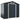 7 Feet x 4 Feet Metal Storage Shed with Sliding Double Lockable Doors-Gray
