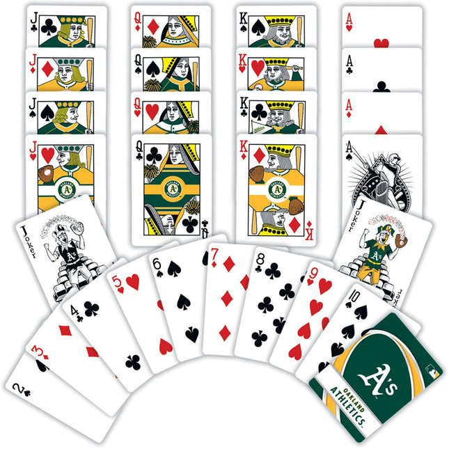 Oakland Athletics Playing Cards - 54 Card Deck by MasterPieces Puzzle Company INC