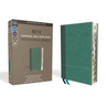 NIV, Personal Size Reference Bible, Large Print, Imitation Leather, Blue, Indexed, Red Letter Edition, Comfort Print