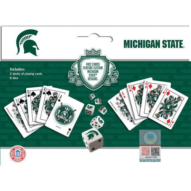Michigan State Spartans - 2-Pack Playing Cards & Dice Set by MasterPieces Puzzle Company INC