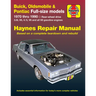 Buick, Oldsmobile & Pontiac Full-Size 1970-90