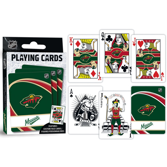 Minnesota Wild Playing Cards - 54 Card Deck by MasterPieces Puzzle Company INC